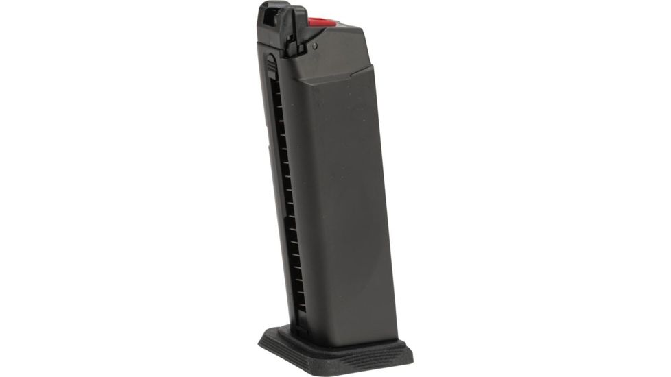 EMG Magazine for Blu &amp; Glock Series Gas Airsoft Pistols, Enhanced, CO2, 25rds, Black, Small, SA-BLMC01-Enhanced
