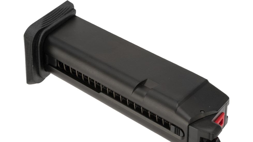 EMG Magazine for Blu &amp; Glock Series Gas Airsoft Pistols, Enhanced, Green Gas, 25rds, Black, Small, SA-BLMG01, EDEMO1