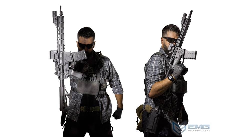 EMG NOVESKE Gen 4 w/ eSilverEdge SDU2.0 Gearbox Airsoft AEG Training Rifle, Shorty, 350 FPS, Black, NSBR-10B 350 FPS