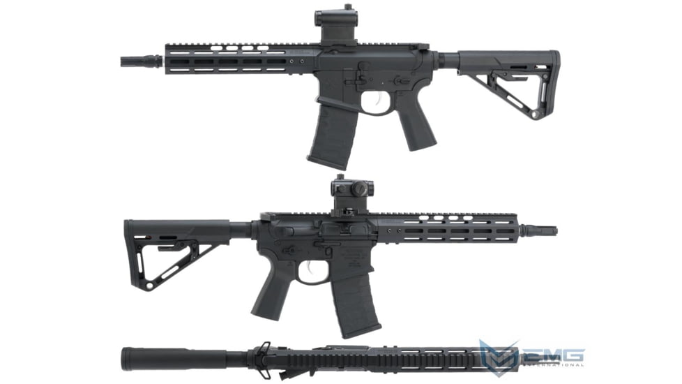 EMG NOVESKE Gen 4 w/ eSilverEdge SDU2.0 Gearbox Airsoft AEG Training Rifle, Shorty, 350 FPS, Black, NSBR-10B 350 FPS