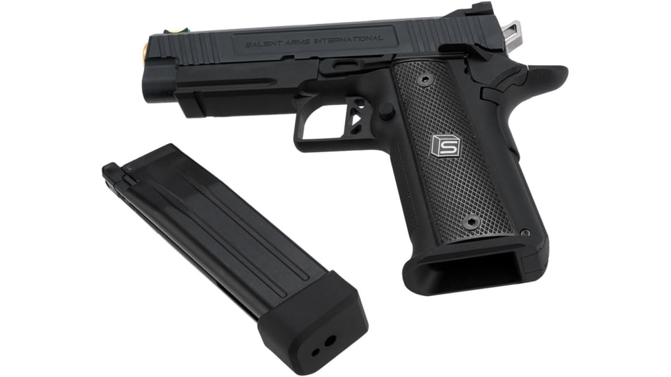 EMG Salient Arms International 2011 DS Airsoft Training Weapon, 4.3 w/CO2 Mag, 30 Round, Black, SA-DS0220