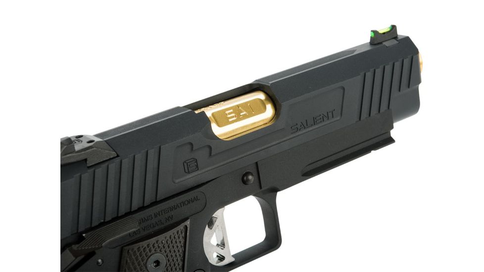 EMG Salient Arms International 2011 DS Full Auto Select Fire GBB Pistol, 4.3 CO2, Black, Medium, SA-DS0250