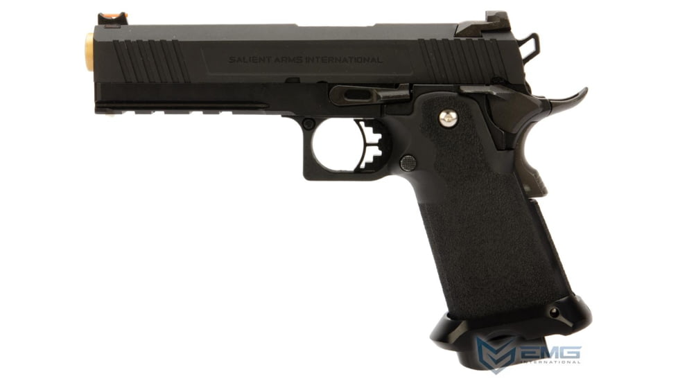 EMG Salient Arms International RED Hi-Capa Training Weapon, Aluminum Select Fire, CO2, Black, SA-RD0250