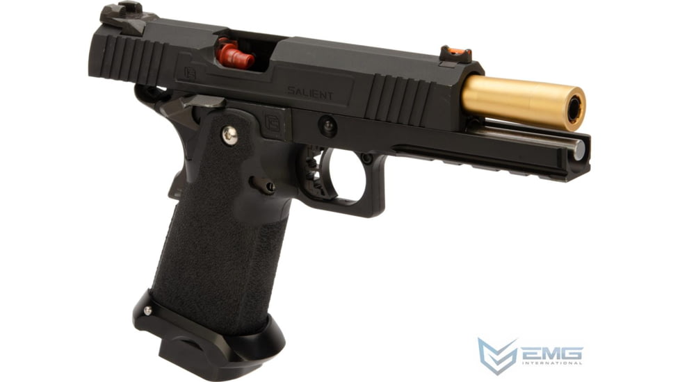 EMG Salient Arms International RED Hi-Capa Training Weapon, Aluminum Select Fire, CO2, Black, SA-RD0250