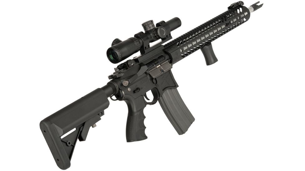 EMG Seekins Precision Licensed AR-15 SP223 Advanced Airsoft M4 AEG Rifle, w/G2 Gearbox, Black, Large, TGR-015-BR8-BNB-NCM