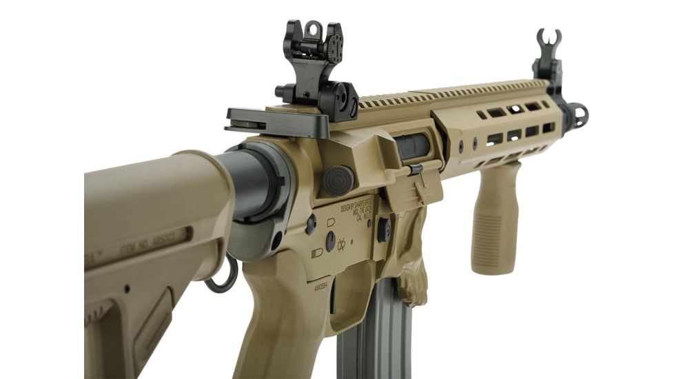 EMG Sharps Bros Jack Licensed Full Metal Advanced M4 Airsoft AEG Rifle, 10in SBR, Tan, Large, M4-SB-TJ-M-DE