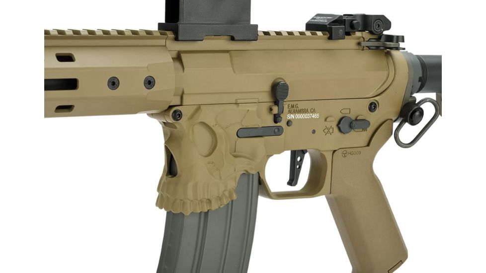 EMG Sharps Bros Jack Licensed Full Metal Advanced M4 Airsoft AEG Rifle, 10in SBR, Tan, Large, M4-SB-TJ-M-DE