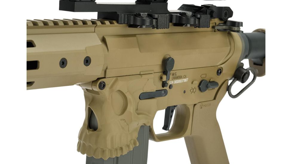 EMG Sharps Bros Jack Licensed Full Metal Advanced M4 Airsoft AEG Rifle, 15in Carbine, Tan, Large, M4-SB-TJ-L-DE