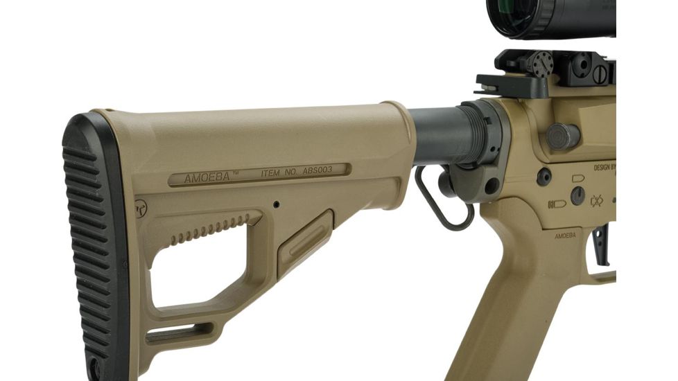 EMG Sharps Bros Jack Licensed Full Metal Advanced M4 Airsoft AEG Rifle, 15in Carbine, Tan, Large, M4-SB-TJ-L-DE