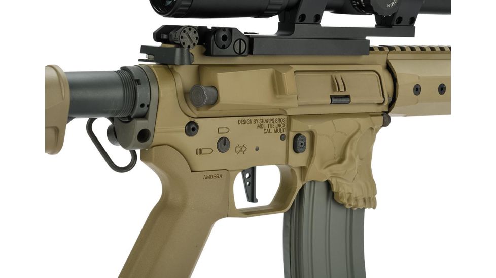 EMG Sharps Bros Jack Licensed Full Metal Advanced M4 Airsoft AEG Rifle, 15in Carbine, Tan, Large, M4-SB-TJ-L-DE