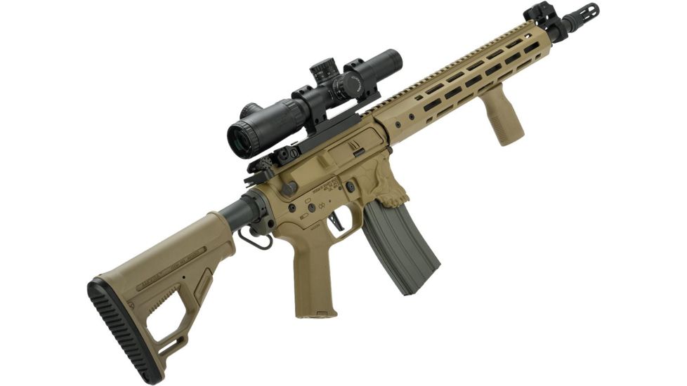 EMG Sharps Bros Jack Licensed Full Metal Advanced M4 Airsoft AEG Rifle, 15in Carbine, Tan, Large, M4-SB-TJ-L-DE