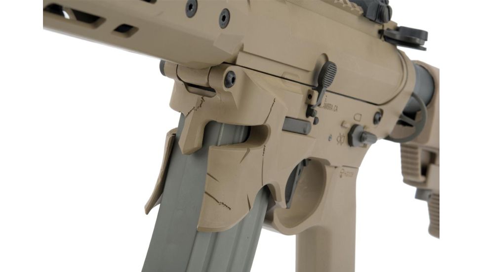 EMG Sharps Bros Overthrow Licensed Advanced M4 Airsoft AEG Training Rifle, 8in PDW, Dark Earth, Large, M4-SB-OT-S-DE