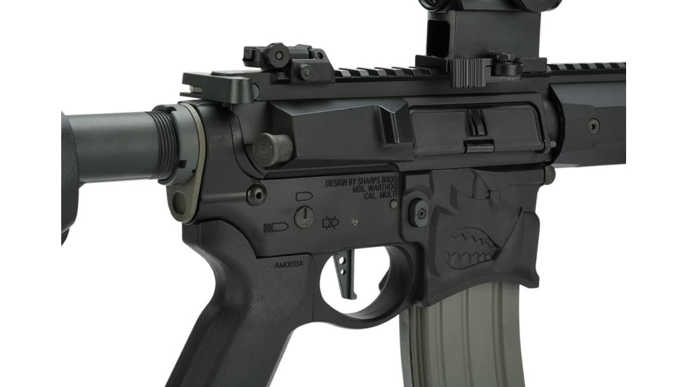 EMG Sharps Bros Warthog Licensed Full Metal Advanced M4 Airsoft AEG Rifle, 10in SBR, Black, Large, M4-SB-WH-M-BK