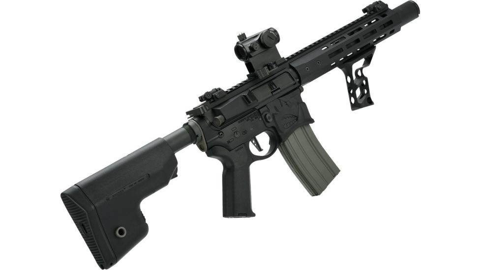 EMG Sharps Bros Warthog Licensed Full Metal Advanced M4 Airsoft AEG Rifle, 10in SBR, Black, Large, M4-SB-WH-M-BK