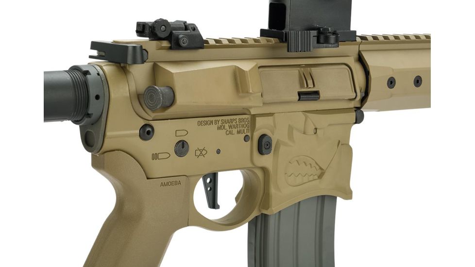EMG Sharps Bros Warthog Licensed Full Metal Advanced M4 Airsoft AEG Rifle, 10in, SBR, Tan, Large, M4-SB-WH-M-DE