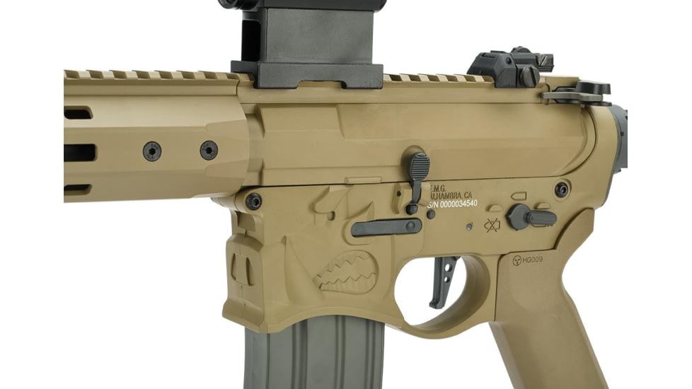 EMG Sharps Bros Warthog Licensed Full Metal Advanced M4 Airsoft AEG Rifle, 10in, SBR, Tan, Large, M4-SB-WH-M-DE