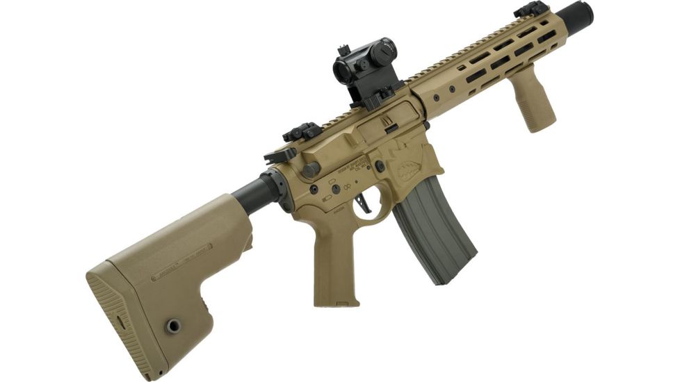 EMG Sharps Bros Warthog Licensed Full Metal Advanced M4 Airsoft AEG Rifle, 10in, SBR, Tan, Large, M4-SB-WH-M-DE