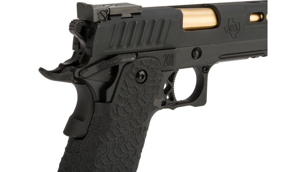 EMG STI International DVC 3-GUN 2011 Airsoft Training Pistol, CO2, Black, Medium, ST-DV0120
