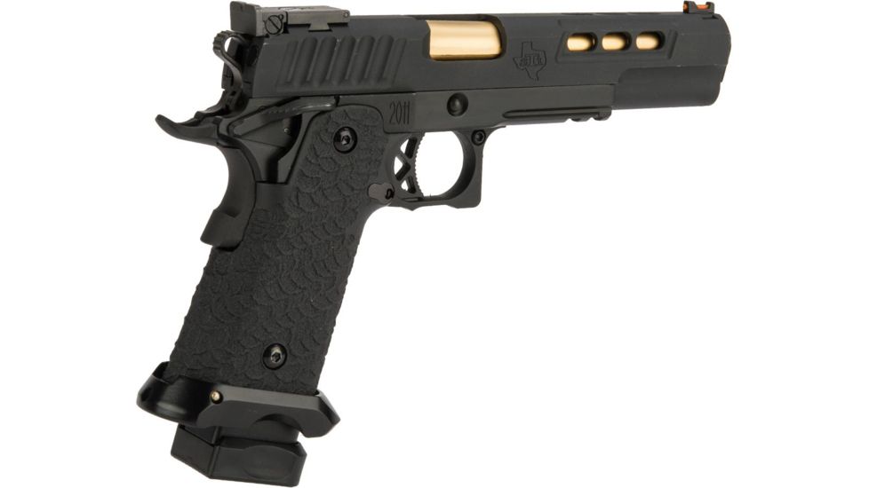 EMG STI International DVC 3-GUN 2011 Airsoft Training Pistol, Green Gas, Black, Small, ST-DV0100