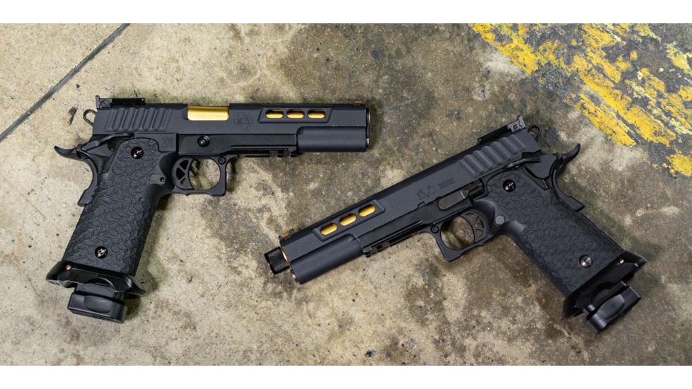 EMG STI International DVC 3-GUN 2011 Airsoft Training Pistol, Green Gas, Black, Small, ST-DV0100