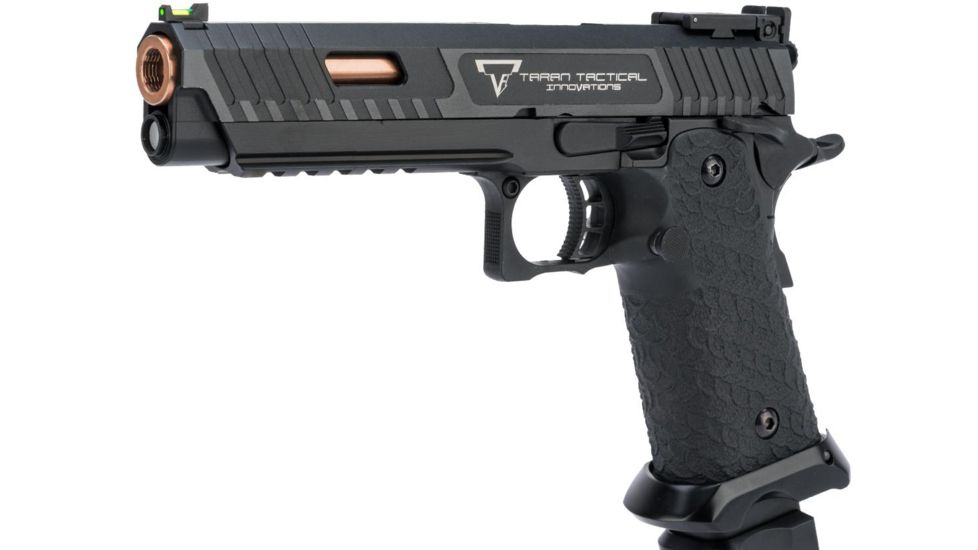 EMG STI/TTI Licensed JW3 2011 Combat Master Airsoft Training Pistol, Model Green Gas, Black, Medium, TT-CM0100