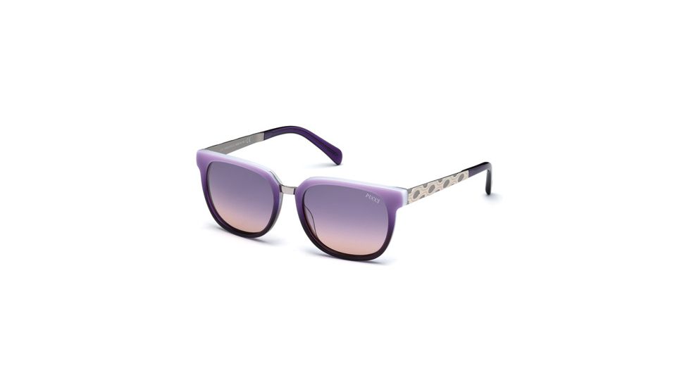 Emilio Pucci EP0001 Sunglasses - Lilac Frame Color, Gradient / Mirror Violet Lens Color
