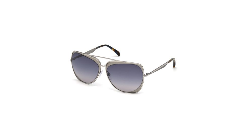 Emilio Pucci EP0004 Sunglasses - Shiny Light Ruthenium Frame Color, Gradient Smoke Lens Color