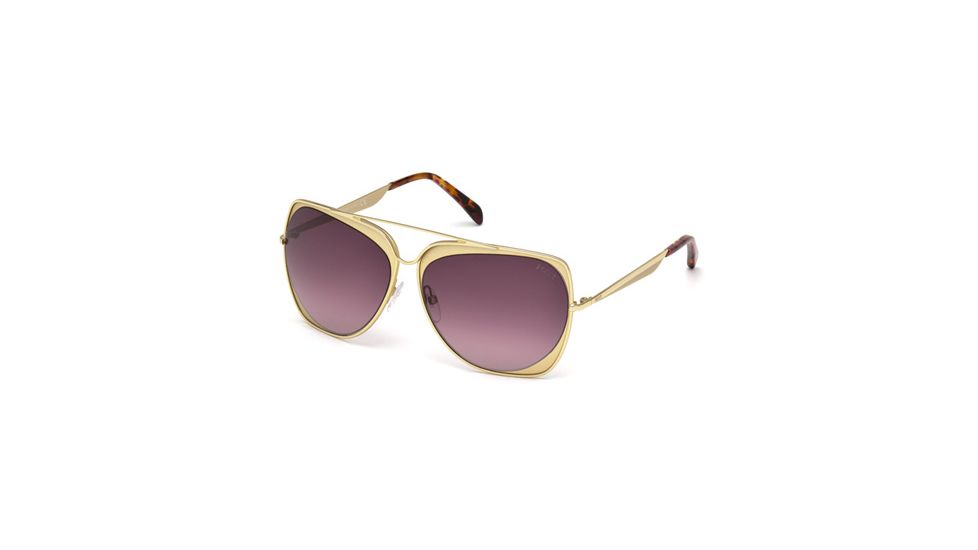 Emilio Pucci EP0004 Sunglasses - Shiny Rose Gold Frame Color, Gradient Bordeaux Lens Color
