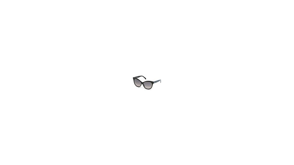Emilio Pucci EP0024 Sunglasses - Black Frame Color, Gradient Smoke Lens Color
