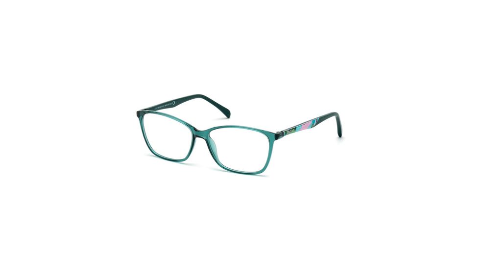 Emilio Pucci EP5009 Eyeglass Frames - Shiny Dark Green Frame Color