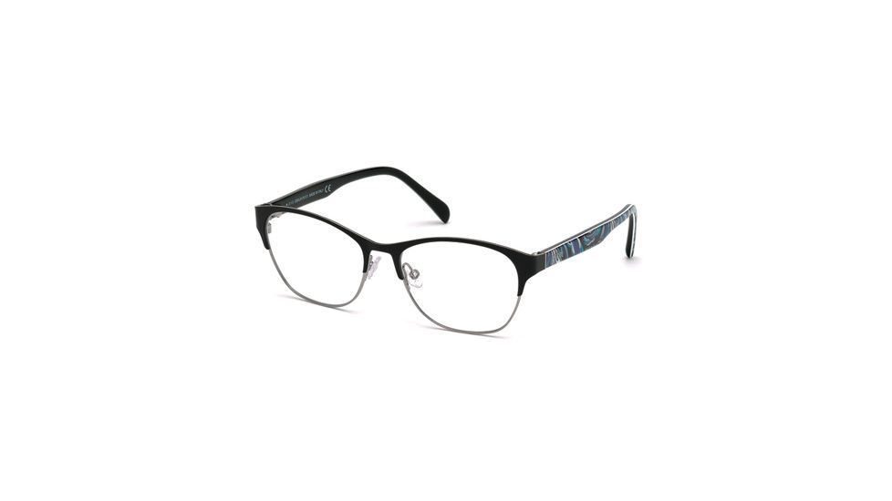 Emilio Pucci EP5029 Eyeglass Frames - Shiny Black Frame Color