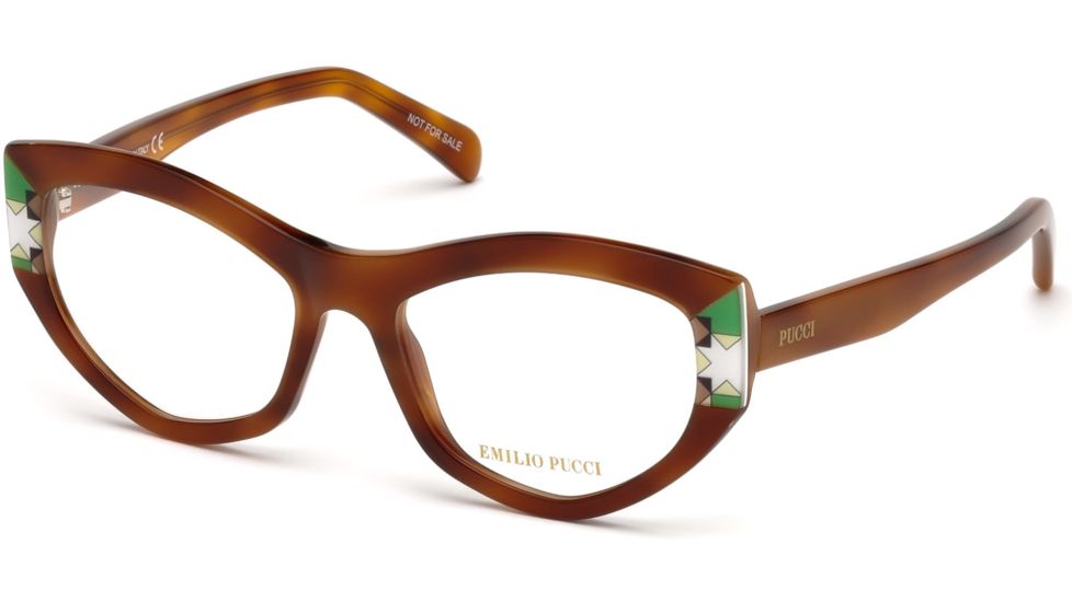 Emilio Pucci EP5065 Eyeglass Frames - Blonde Havana Frame Color, Blonde Havana Lens Color