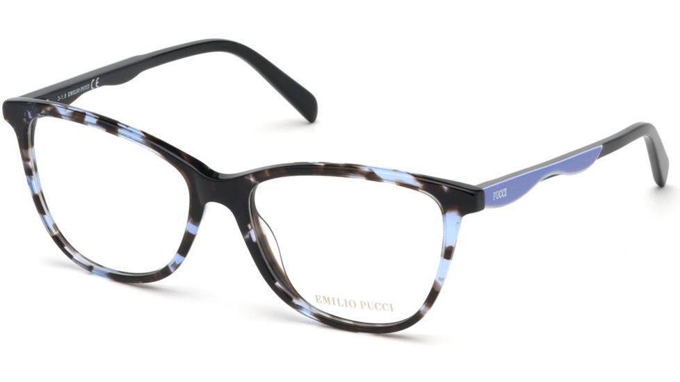 Emilio Pucci EP5095 Eyeglass Frames - Coloured Havana Frame Color