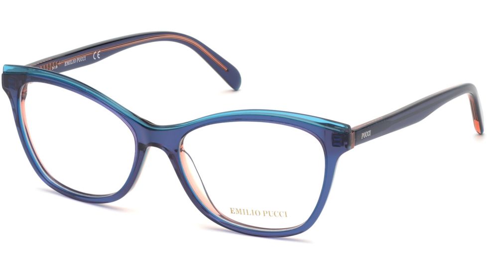 Emilio Pucci EP5098 Eyeglass Frames - Blue Frame Color