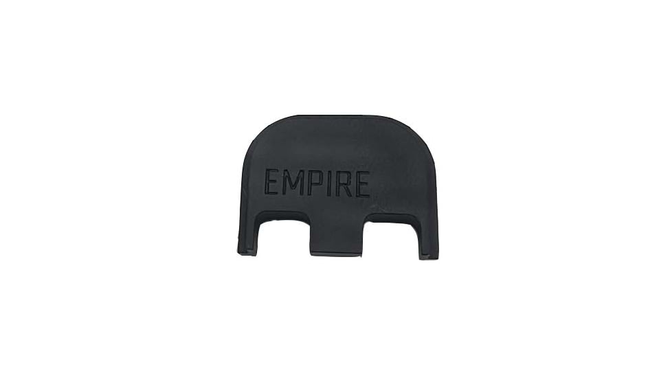 Empire Backplate for Glock 9mm, .40Cal, .357Sig, Black, EMP-GlockSTAN-21612-BLK