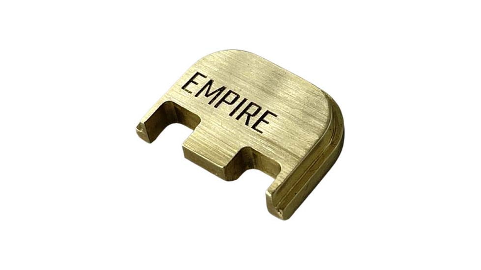 Empire Backplate for Glock 9mm, .40Cal, .357Sig, Brass, EMP-GlockSTAN-21612-BRASS