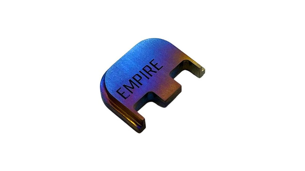 Empire Backplate for Glock 9mm, .40Cal, .357Sig, Titanium, EMP-GlockSTAN-21612-TI