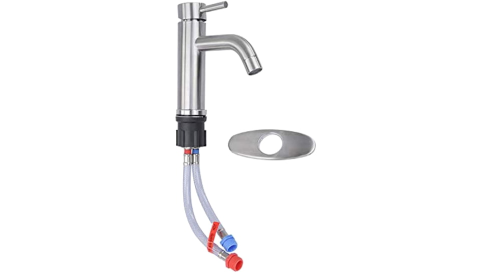 Empire Brass Faucet Lav Single Lever Brushed, VF77-BN-A