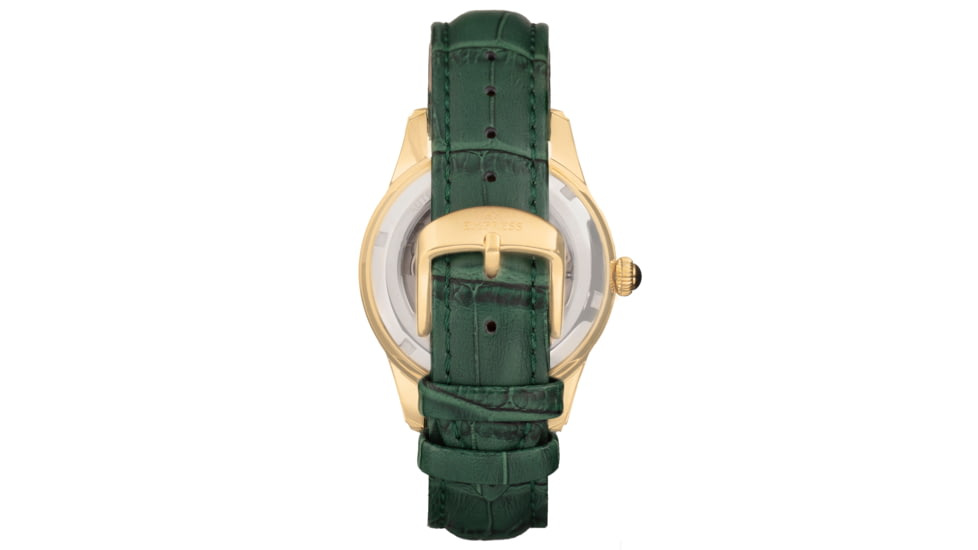 Empress Augusta Automatic Mosaic Mother-of-Pearl Leather-Band Watch, Gold/Green, One Size, EMPEM3503