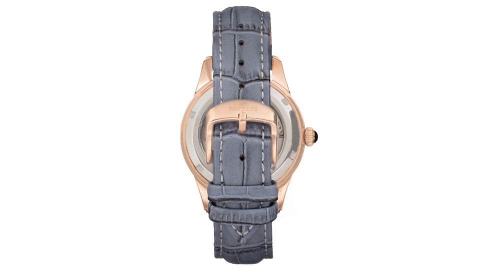 Empress Augusta Automatic Mosaic Mother-of-Pearl Leather-Band Watch, Rose Gold/Grey, One Size, EMPEM3504