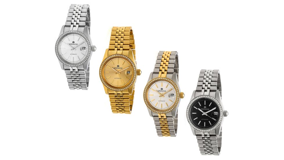 Empress Constance Crystal Surround Bracelet Watch w/Date