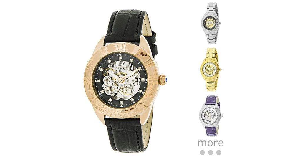 Empress Godiva Automatic Mother-Of-Pearl Skeleton Dial Bracelet Watch