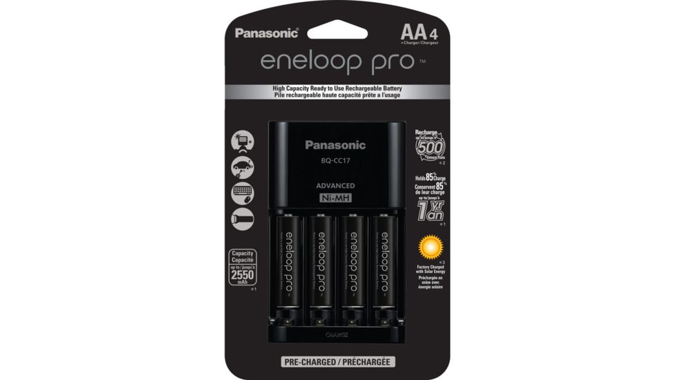 Eneloop Pro AA Charger Kit 1st Generation, Black, K-KJ17KHCA4A