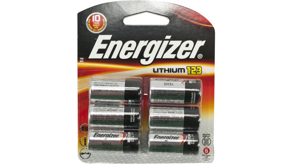 Energizer 3V Lithium 123 Photo 6Pk EL123BP-6