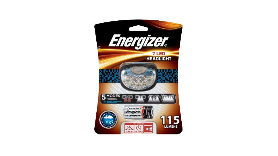 Energizer 7-LED 45 Lumens Headlight with 4 Light modes, Blue 115 Lumens HD7L33AE