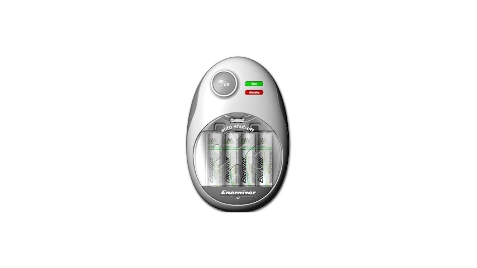 Energizer Easy Charger for AA / AAA Nimh Rechargeable Batteries with 4 AA Batteries CHFMWB-4