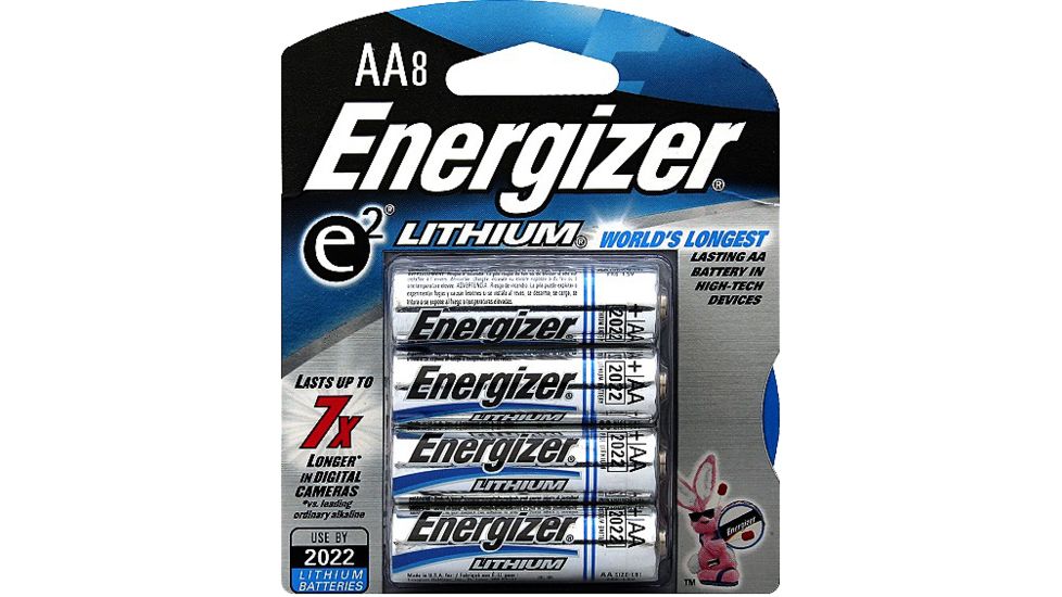 Energizer E2 Performance Lithium AA Batteries, 8-pack