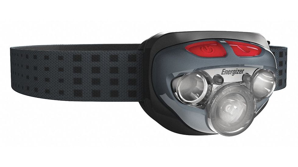 Energizer Vision Hd+ Focus Headlamp, Grey/Red, Grey/Red, ENR-25231