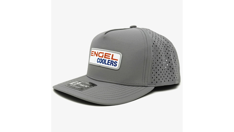 Engel Coolers Engel 1010 Performance Trucker Cap, Grey with Patch, CAP-1010-LG