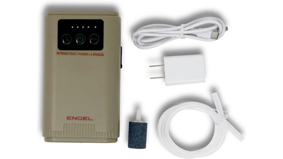 Engel Live Bait Aerator Pump, Lithium Ion Rechargeable, Tan, ENG-AP3-T